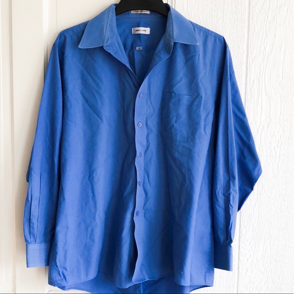 Blue men’s button down shirt